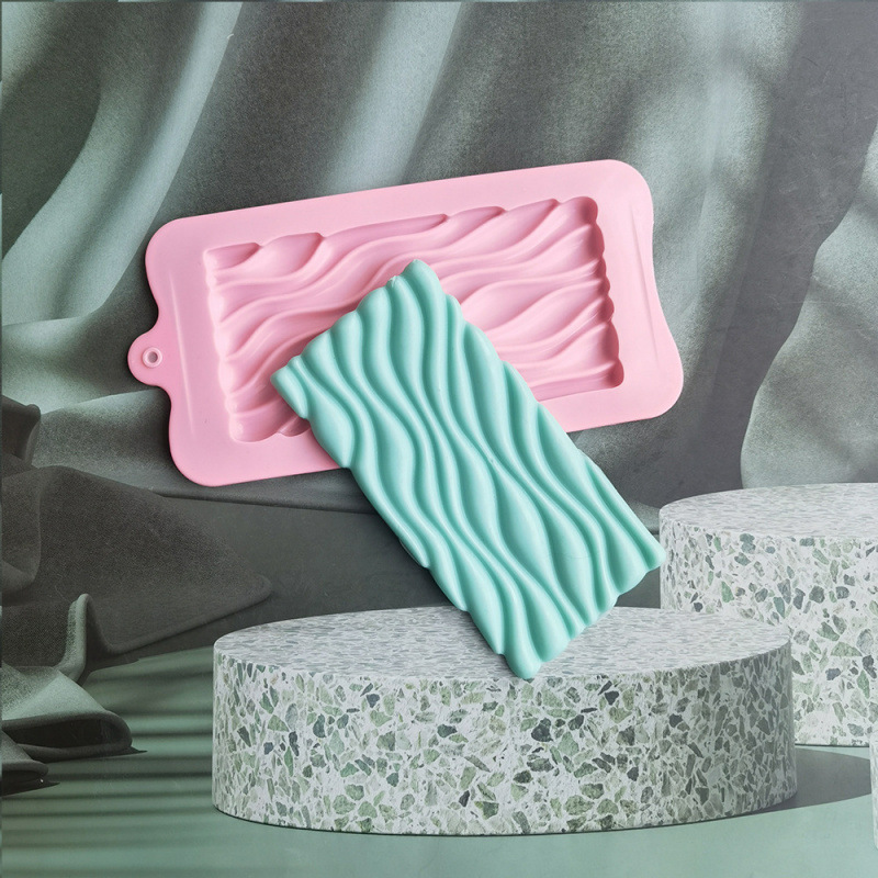 Wavy Chocolate Cake Silicone Mold Dessert Ice Cube Mold Baking Cake