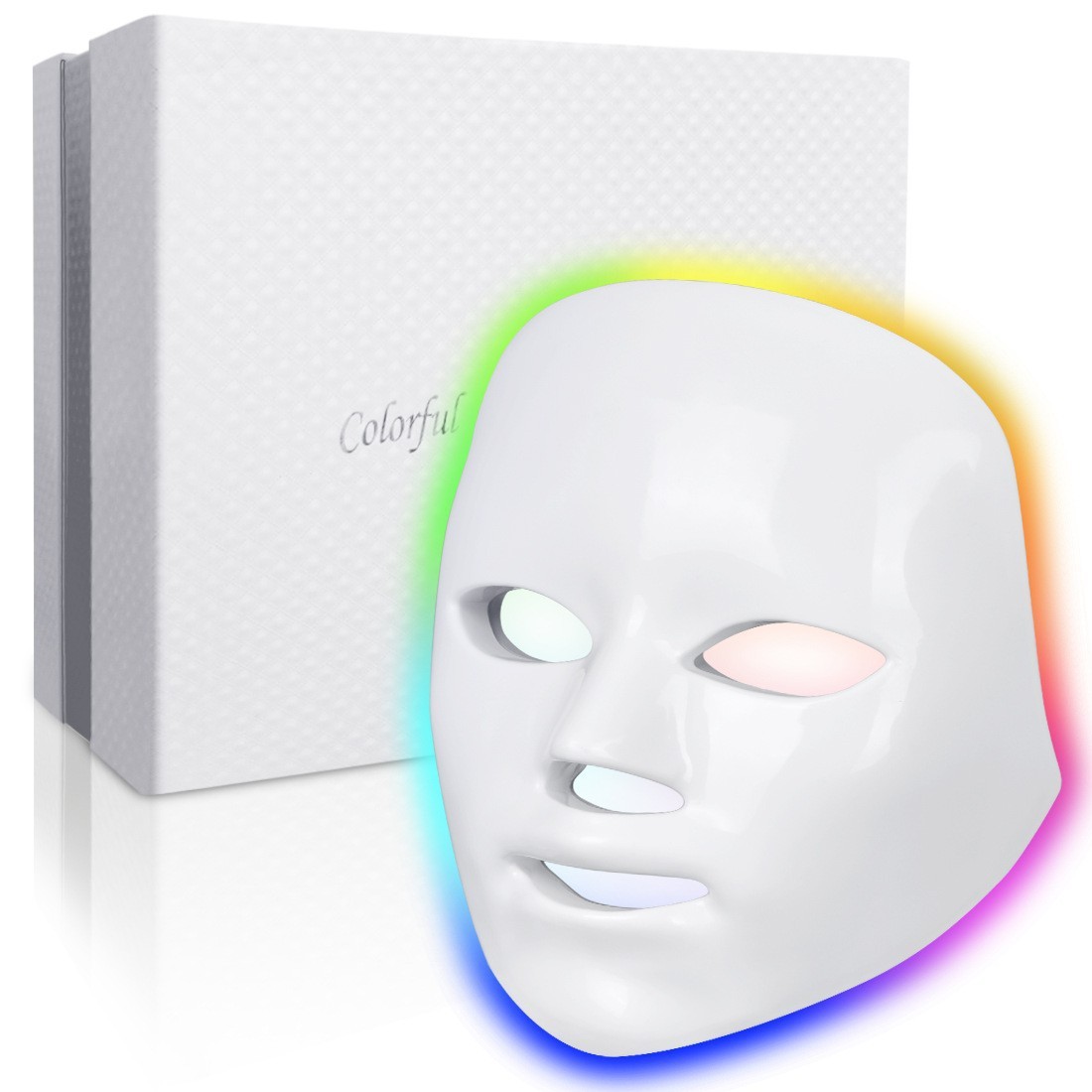Seven-color spray spectrometer, Photon rejuvenation device, skin charging led mask device, beauty mask spectrometer, large row lamp