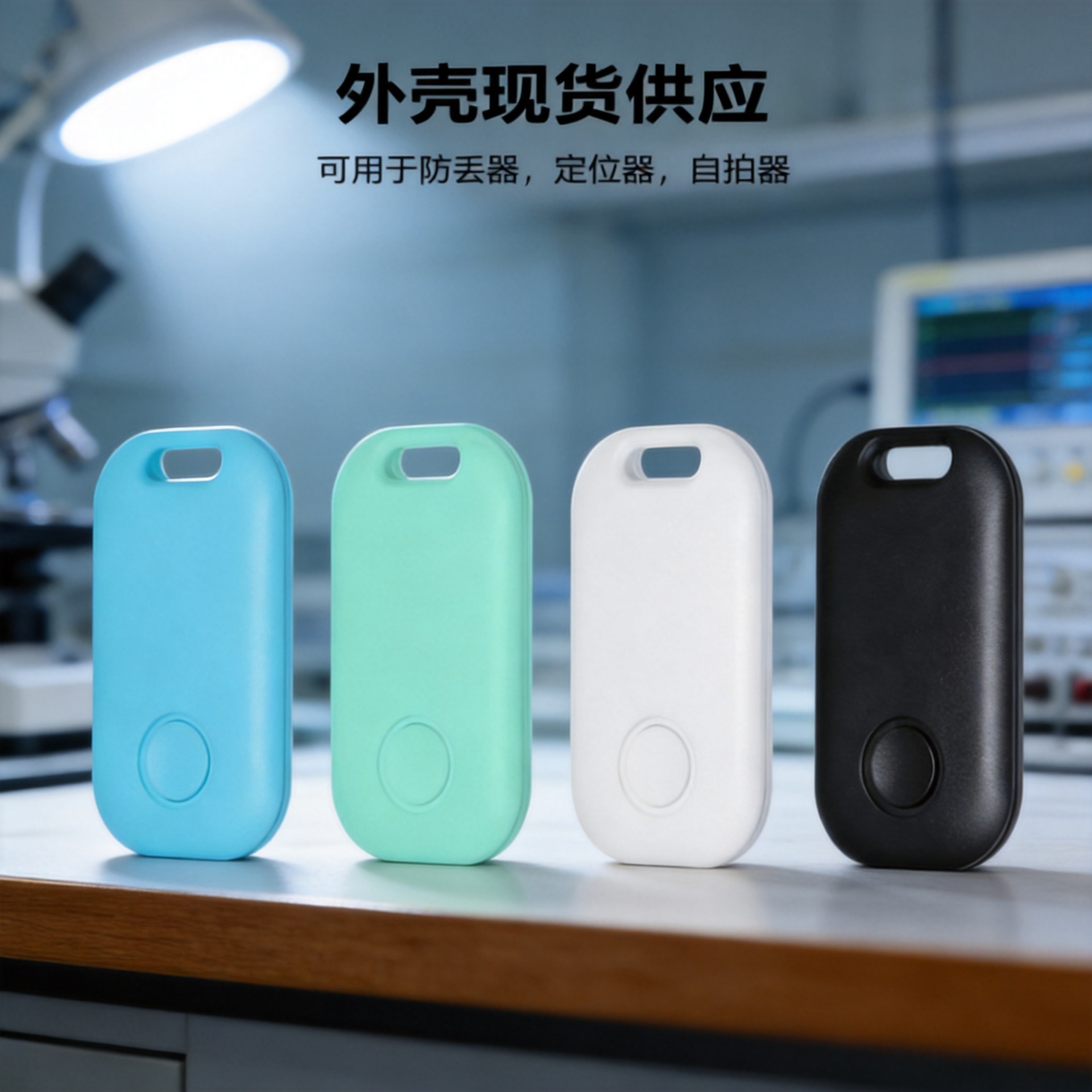 Plastic shell for selfie sticks, ABS Bluetooth anti-loss device, rectangular S6 electronic product shell
