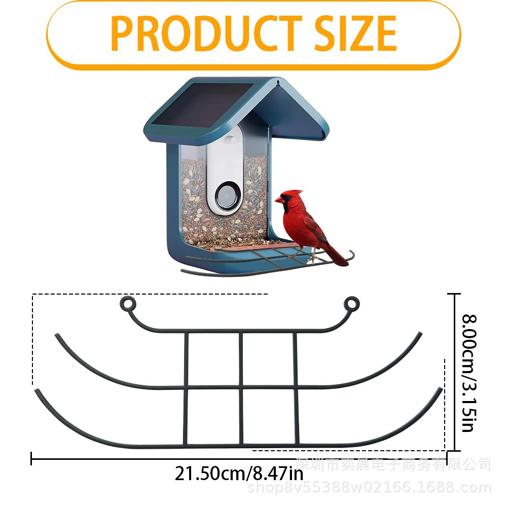 Popular cross-border bird feeder extension Perch accessory, small bird feeder accessory, metal perch extender