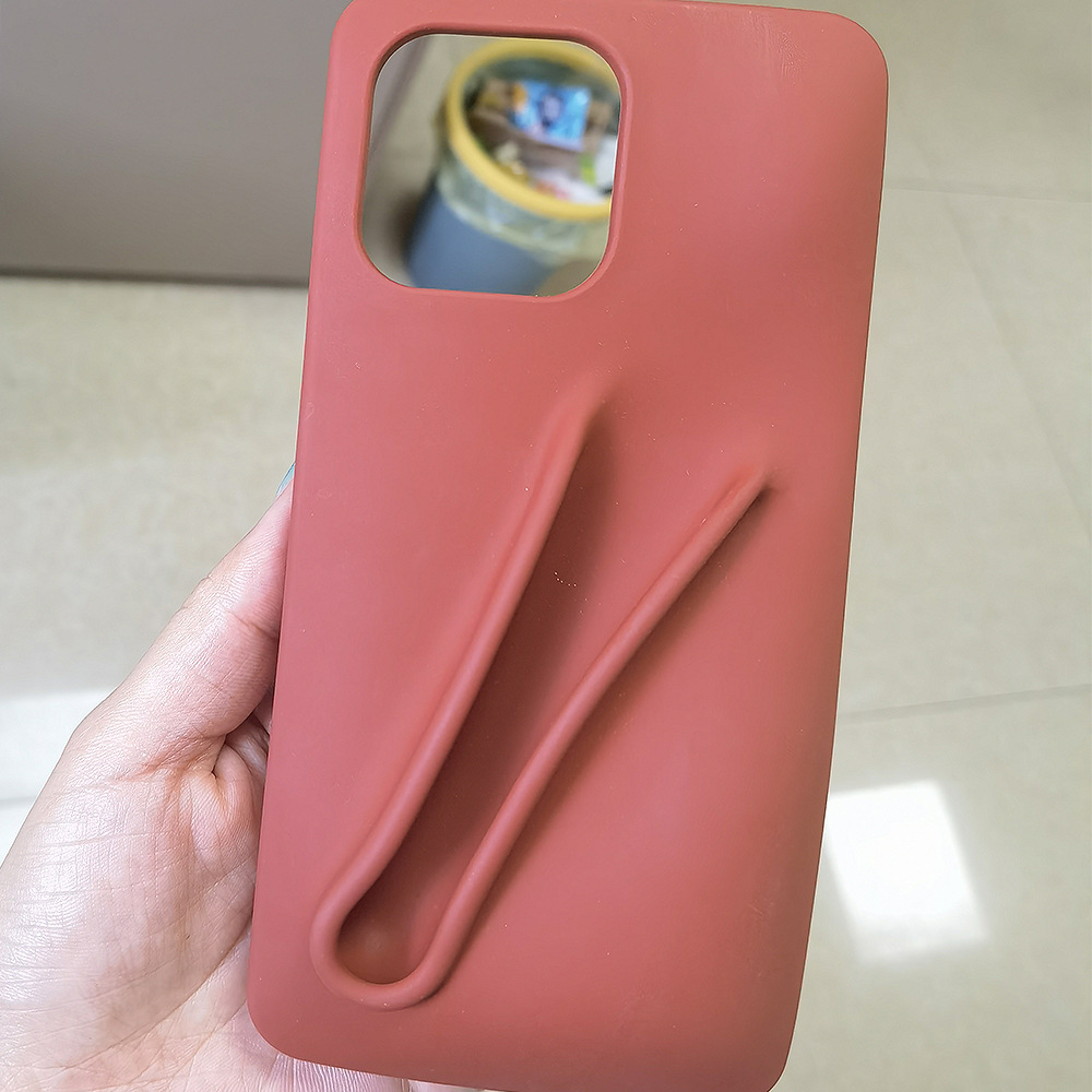 RHODE-style lipstick, lip gloss, and phone case for iPhone 13, 14 Pro, and 15 Pro Max. Silicone protective case.