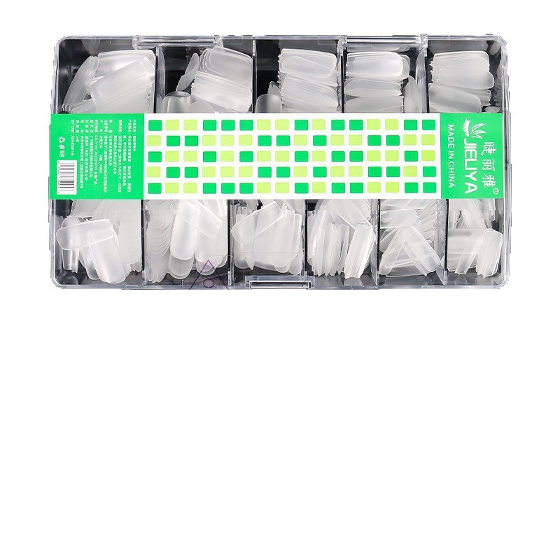 Nail salon order number replenishment, European and American style matte nail tips, no buffing required, trapezoidal pointed shape, ballet teardrop shape, crease-free, two-way application.
