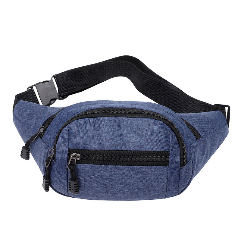 Stylish and versatile men's waist bag, sporty and simple crossbody bag, large capacity, waterproof and wear-resistant, cash register phone bag/backpack.