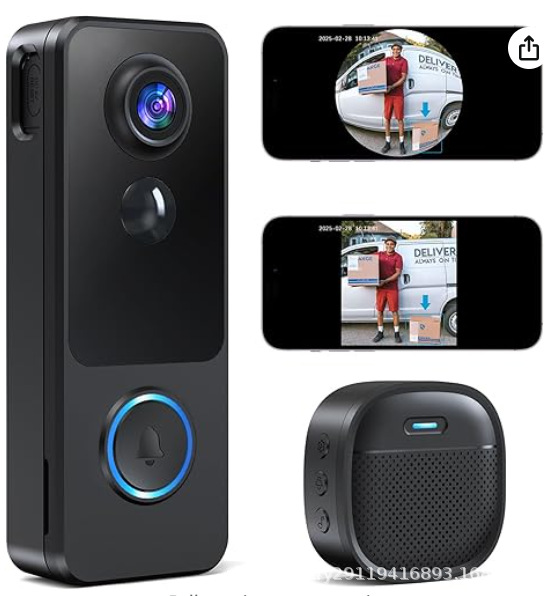 Cross-border bestseller 2025 New Model Video doorbell cloudedge Alarm Mobile phone PIR intercom high-definition Smart Doorbell