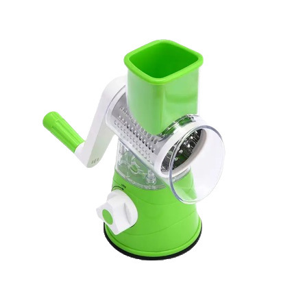 Cross-border hand-cranked drum vegetable cutter, three-in-one potato slicer, a multi-functional kitchen rotary slicing and grilling wonder