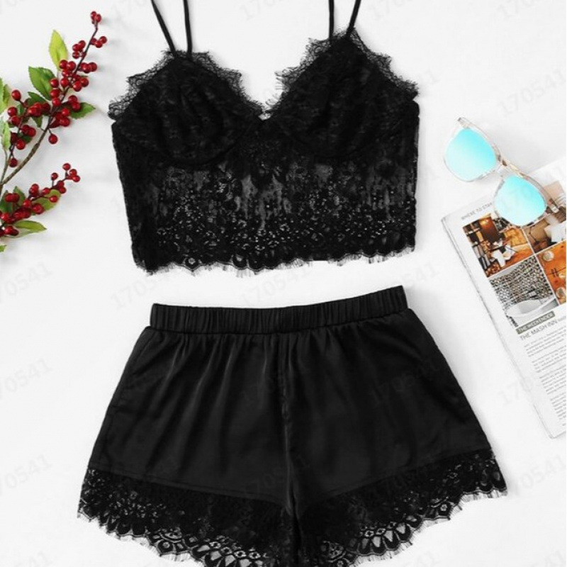 European and American style faux silk halter princess nightgown, sexy and extremely seductive two-piece lingerie nightgown loungewear 8008