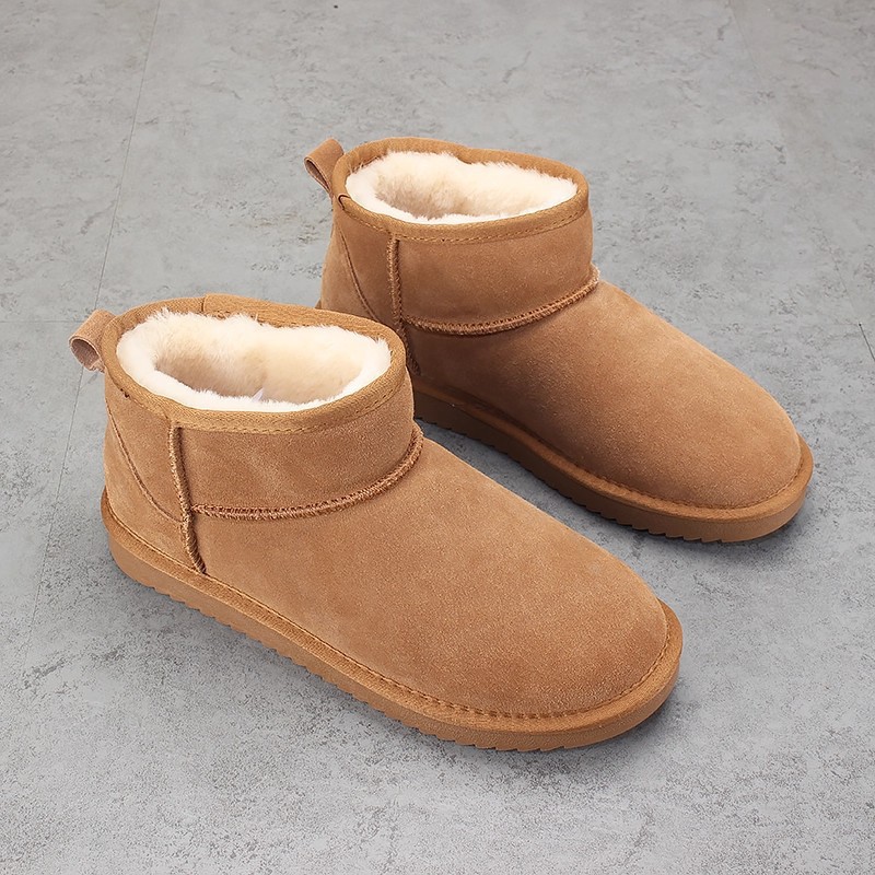 Women's snow boots 2025 new style winter fleece and thickened warm cotton shoes, women's snow cotton boots, anti-slip short boots
