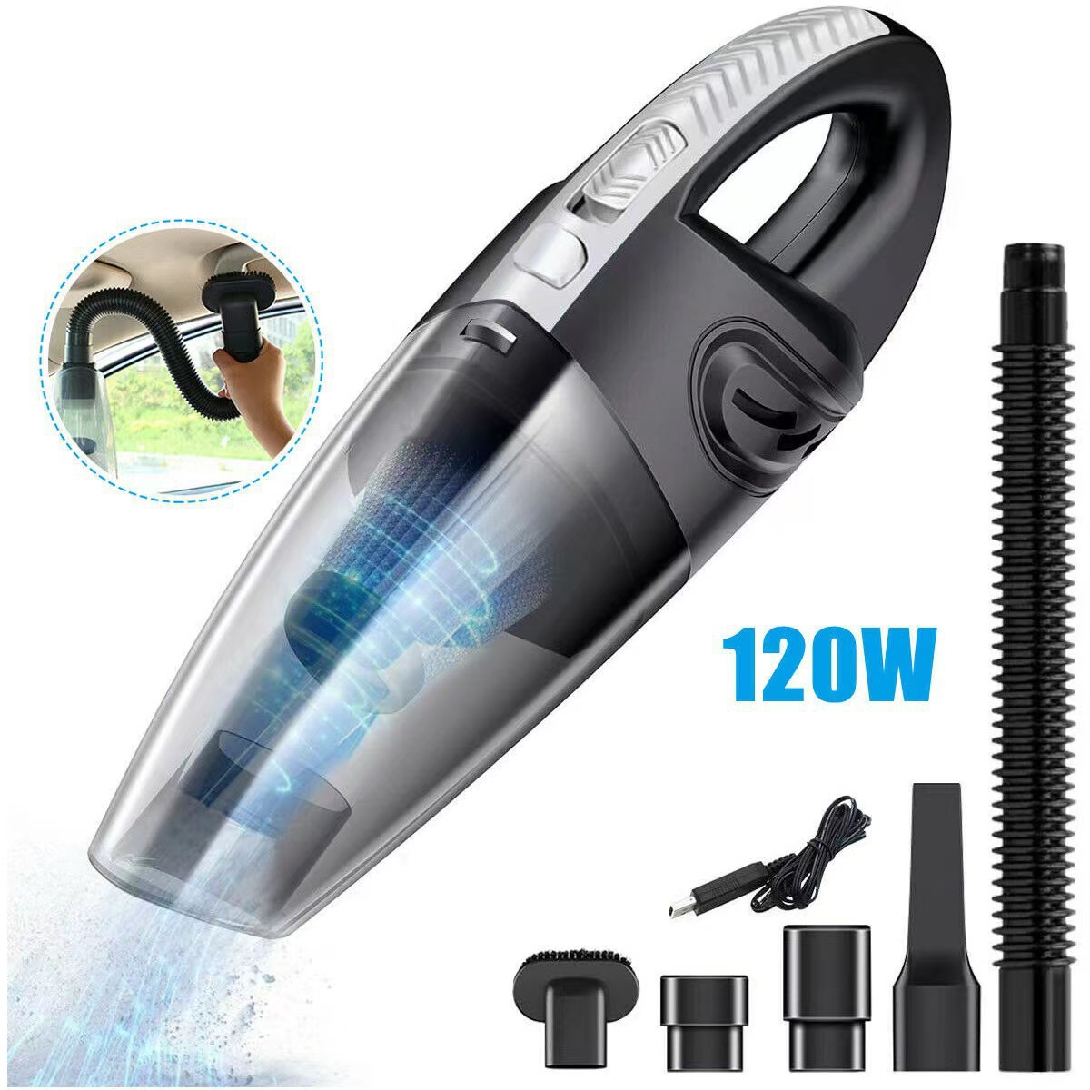 Handheld vacuum cleaner, desktop car keyboard, car vacuum cleaner, dry and wet dual-purpose vacuum cleaner, mini vacuum cleaner