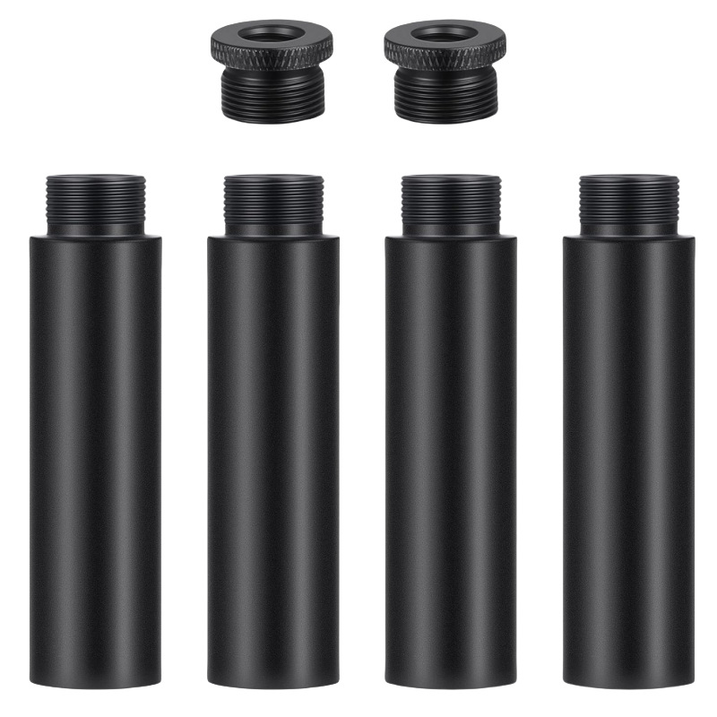 Microphone stand extension tube 5/8 inch microphone 3/8 aluminum alloy stand extender 14 screw hanger