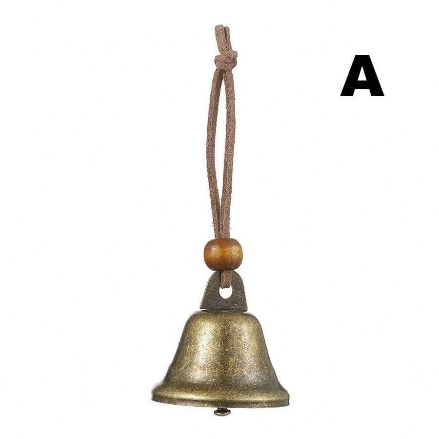 Retro-colored 38mm open bell Christmas bell thickened DIY metal wind chime accessories craft ornaments cross-border