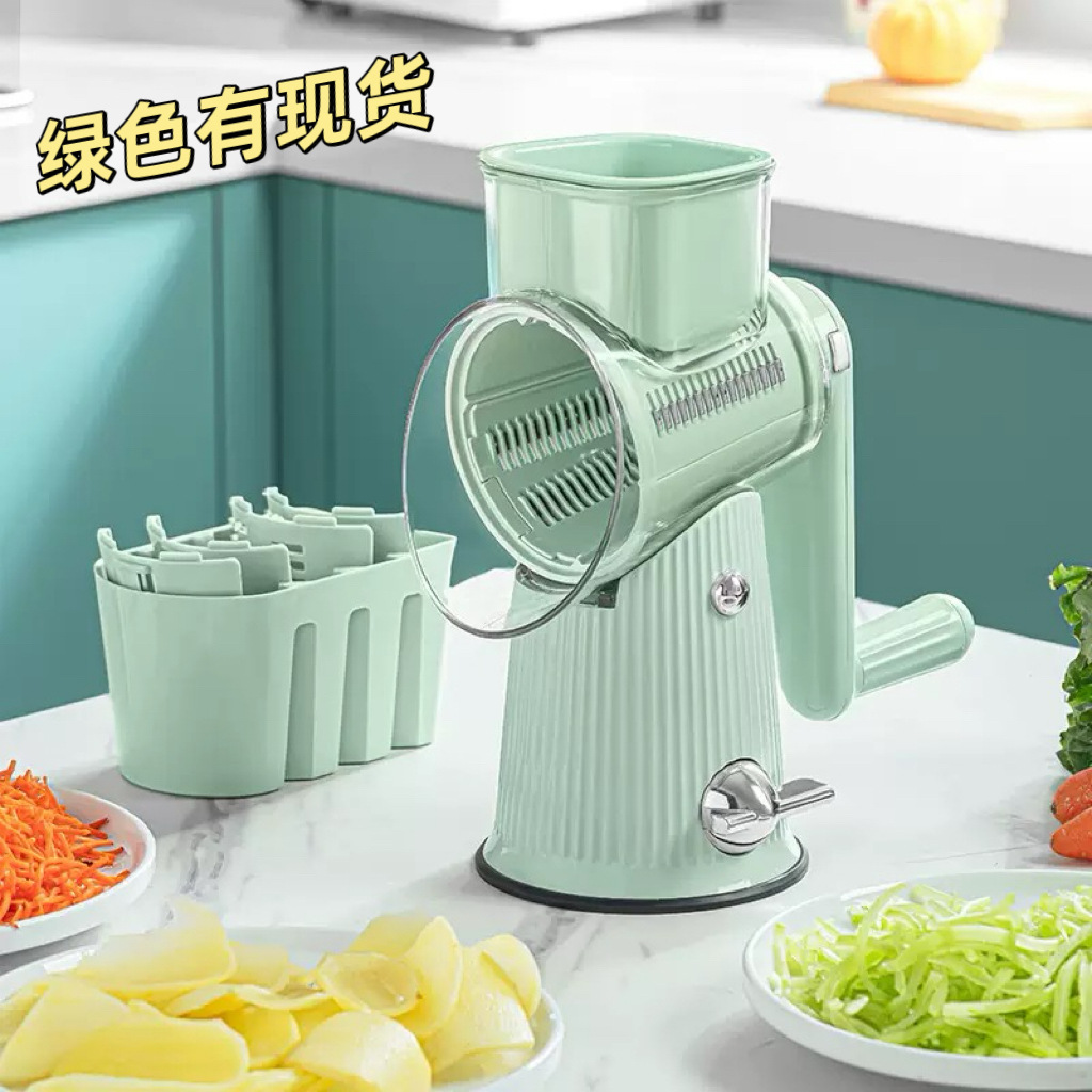 In-stock vegetable slicer, a household hand-cranked roller vegetable slicer, a multi-functional potato and radish slicer