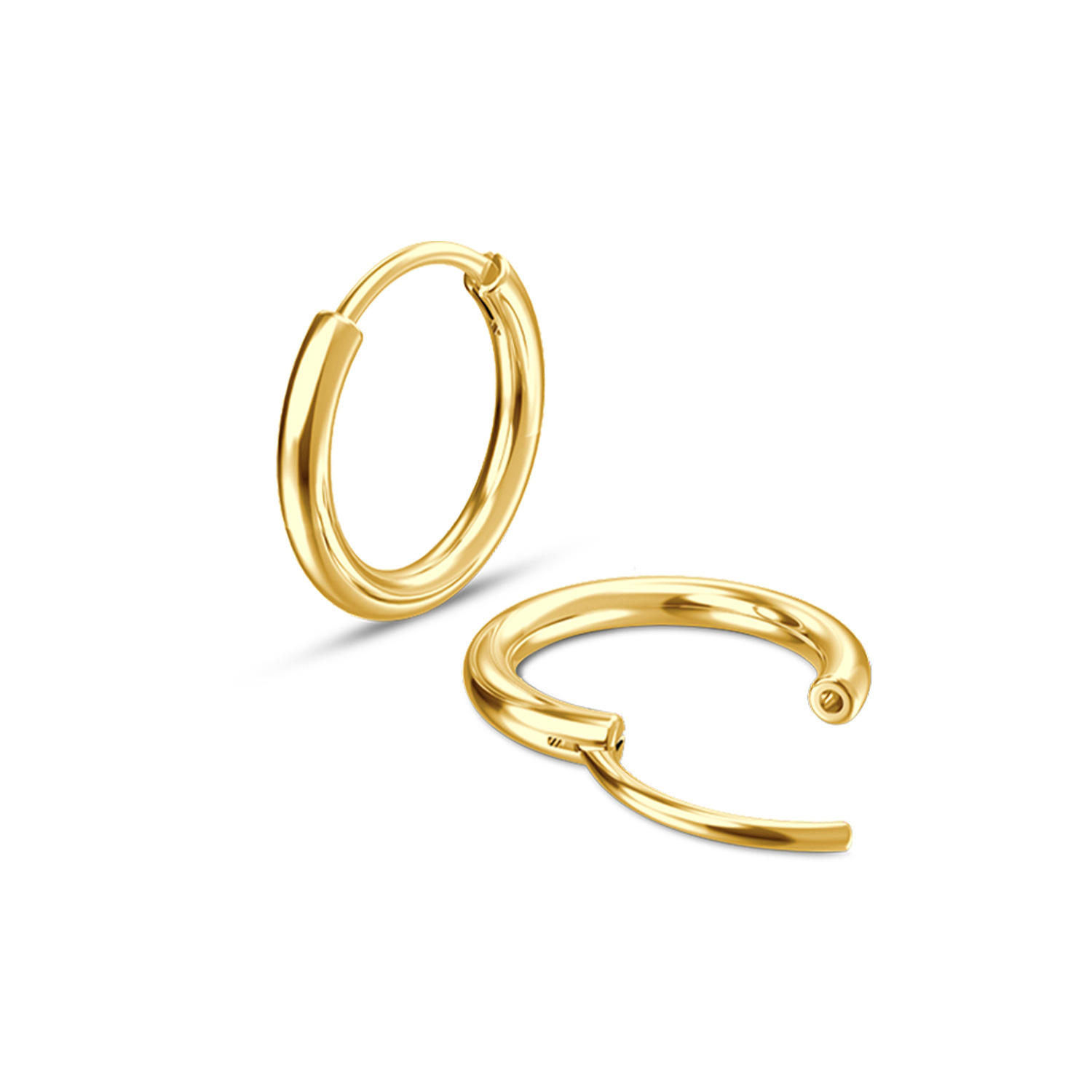 One-piece coil earrings with a high-end feel; exquisite coil earrings with a sophisticated look.