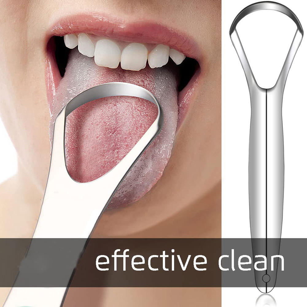 Stainless steel tongue cleaner, tongue scraper, tongue scraper, tongue brush, oral tools