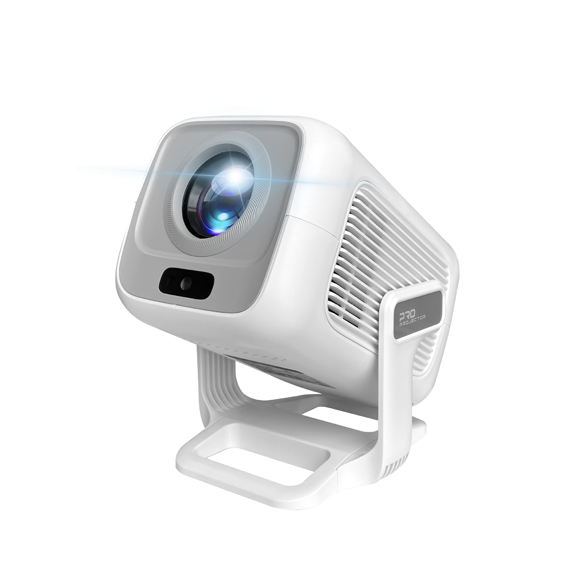 4K mini projector, native 1080P Android 11 auto-focus home projector, teaching projector barrel