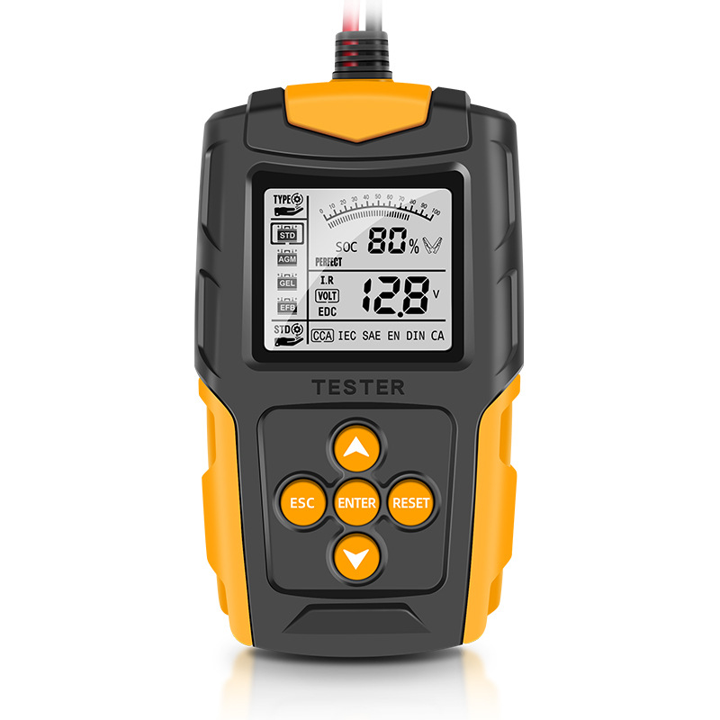 E-FAST 12V/24V Automotive Battery Internal Resistance Tester, Battery Tester with Digital Display Parameters