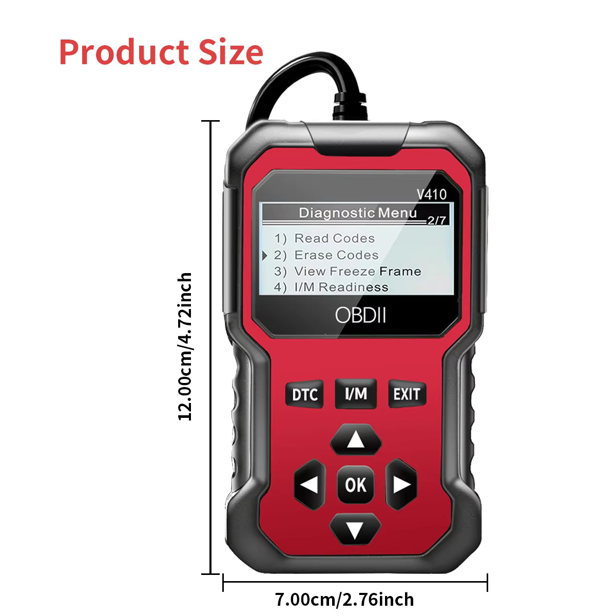 OBD2 Automotive Engine Diagnostic Tool: Checks Automotive Engine Fault Light and Clears Error Codes (For Cross-Border Use)