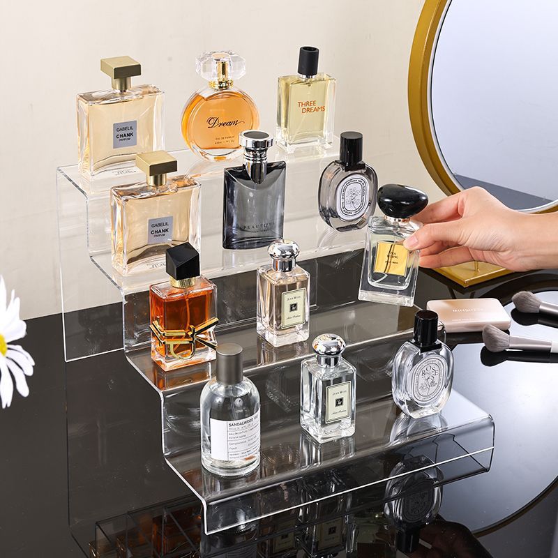 Transparent jewelry live-streaming display stand, acrylic multi-layer figurine blind box storage rack, commercial creative storage