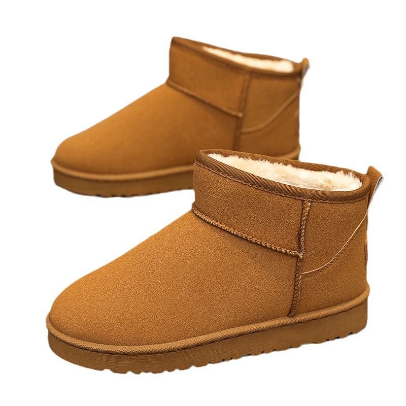 temu solid color, comfortable, soft and warm thick soled cotton shoes for women in 2023 are available for dropshipping