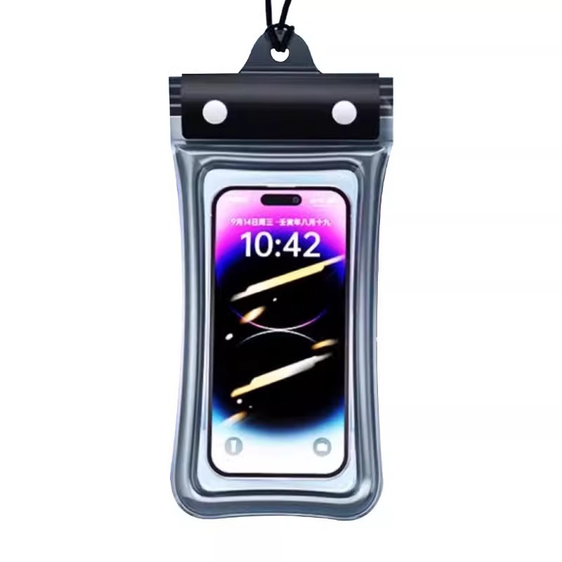 Waterproof phone case, touchscreen compatible, suitable for diving, swimming, rafting, airbag, IPX8 waterproof, three-fold sealed underwater protective case.