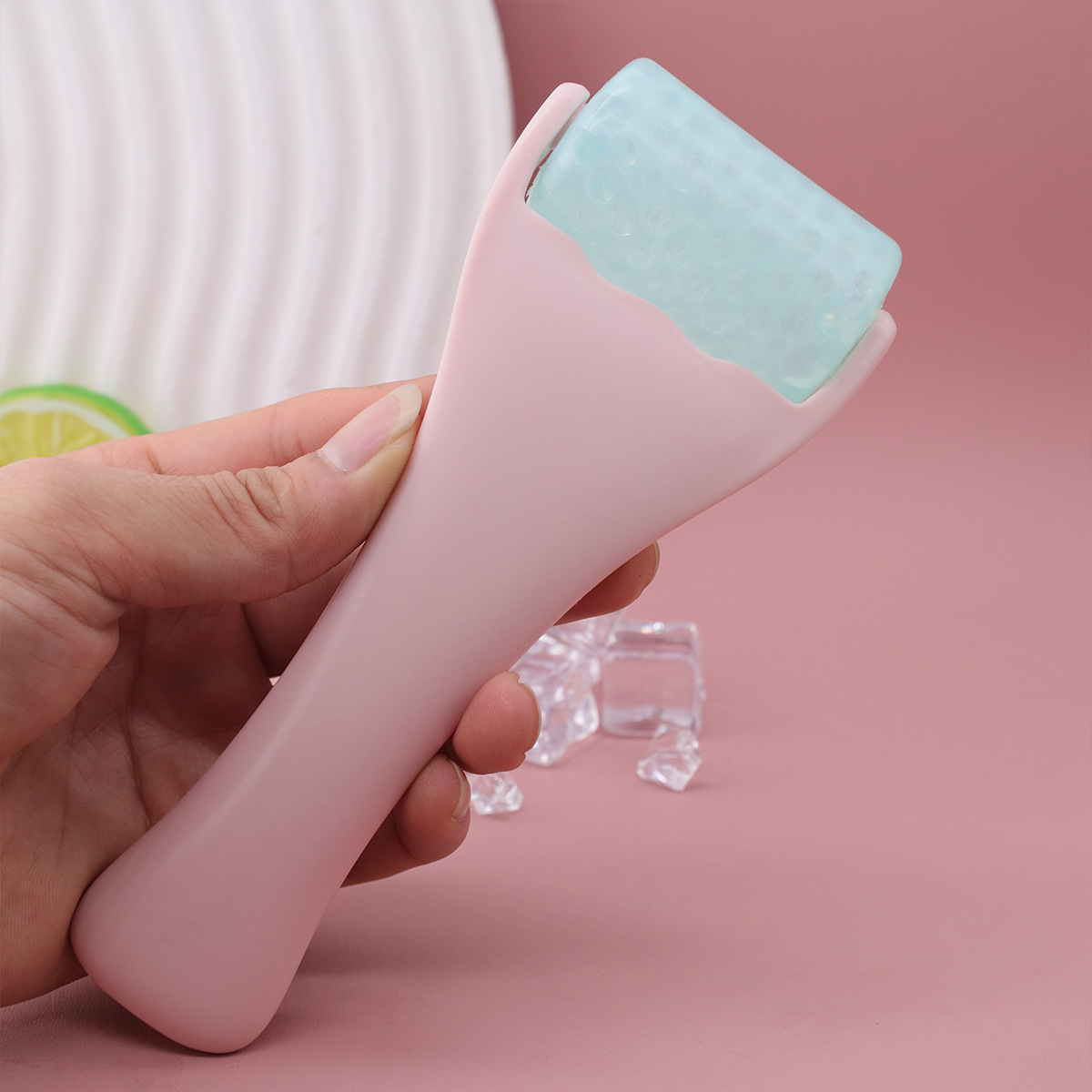 New PE Gel Ice Roller Facial Massager