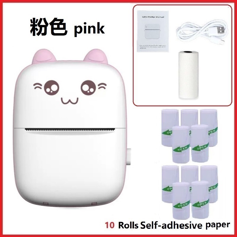 Cross-border C9 mini printer, a small portable pocket for error printing, thermal mobile phone Bluetooth mini printer