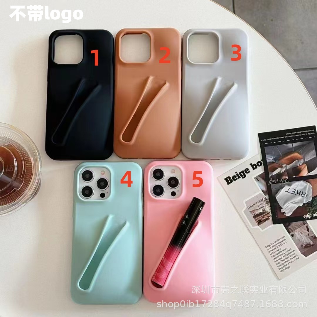 Hailey's favorite storage lip gloss/lip stain case, suitable for Apple iPhone 17, new 16 colors, autumn/winter style, 15 creative silicone case.
