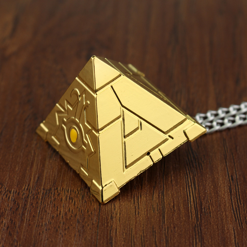 Yu-Gi-Oh! Millennium Item Millennium Puzzle Pyramid Necklace 3D Pendant Men's Anime Accessories