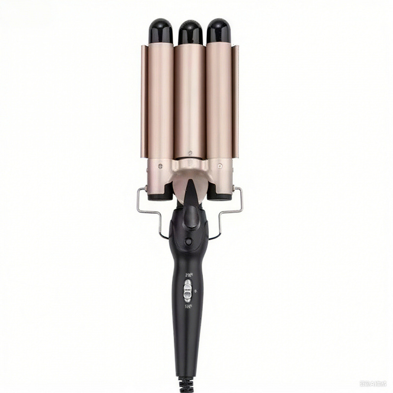 Fully automatic three-tube curling iron for creating water waves and big waves, cross-border e-cigarettes