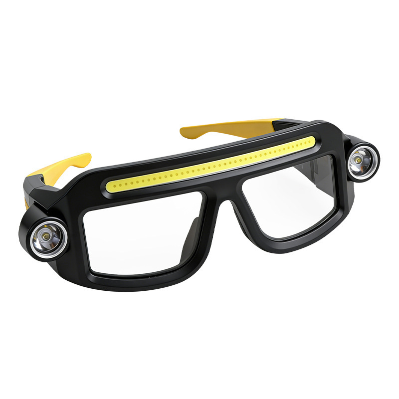 The new cross-border xte lighting multi-functional glasses light, work light, goggles, outdoor hand-waving sensor cycling light