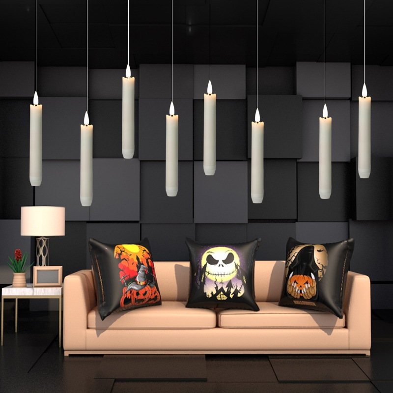 Cross-border new product Wave Mouth 3D bullet-shaped electronic pole wax birthday party wedding decoration set atmosphere candle lamp