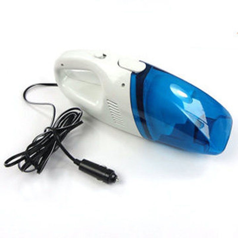 Car small vacuum cleaner, multi-functional dry and wet dual-purpose, small blue and white mini vacuum cleaner, car vacuum cleaner 12V