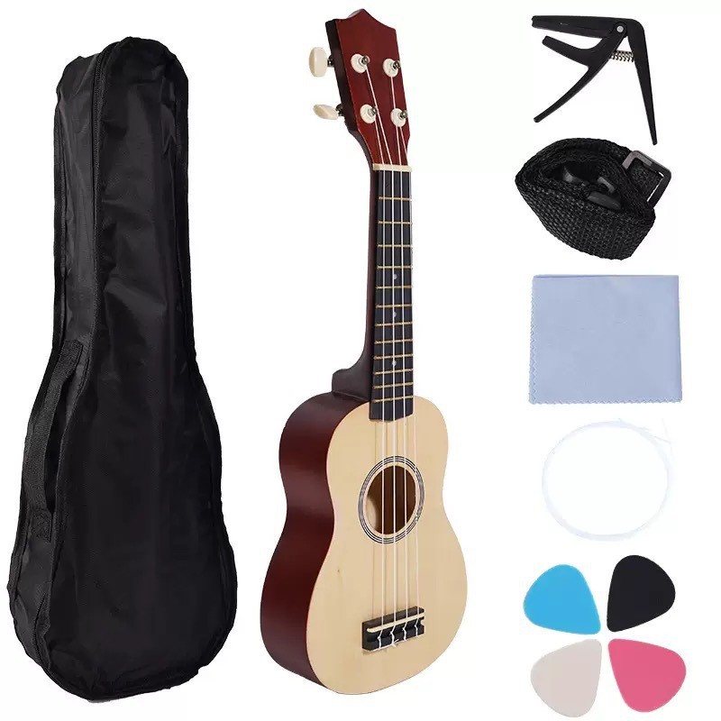 21-inch Ukulele, a portable four-string ukulele instrument for beginners.