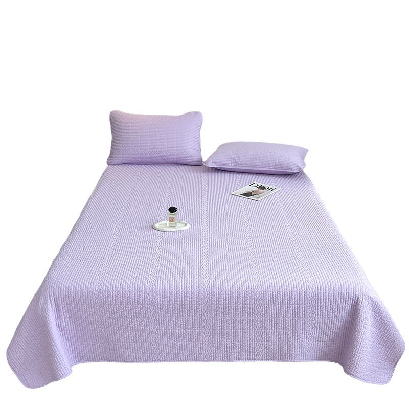 All-season double-sided pure cotton three-piece bed sheet set, cotton-filled tatami mat, quilted cotton sheet and mattress.