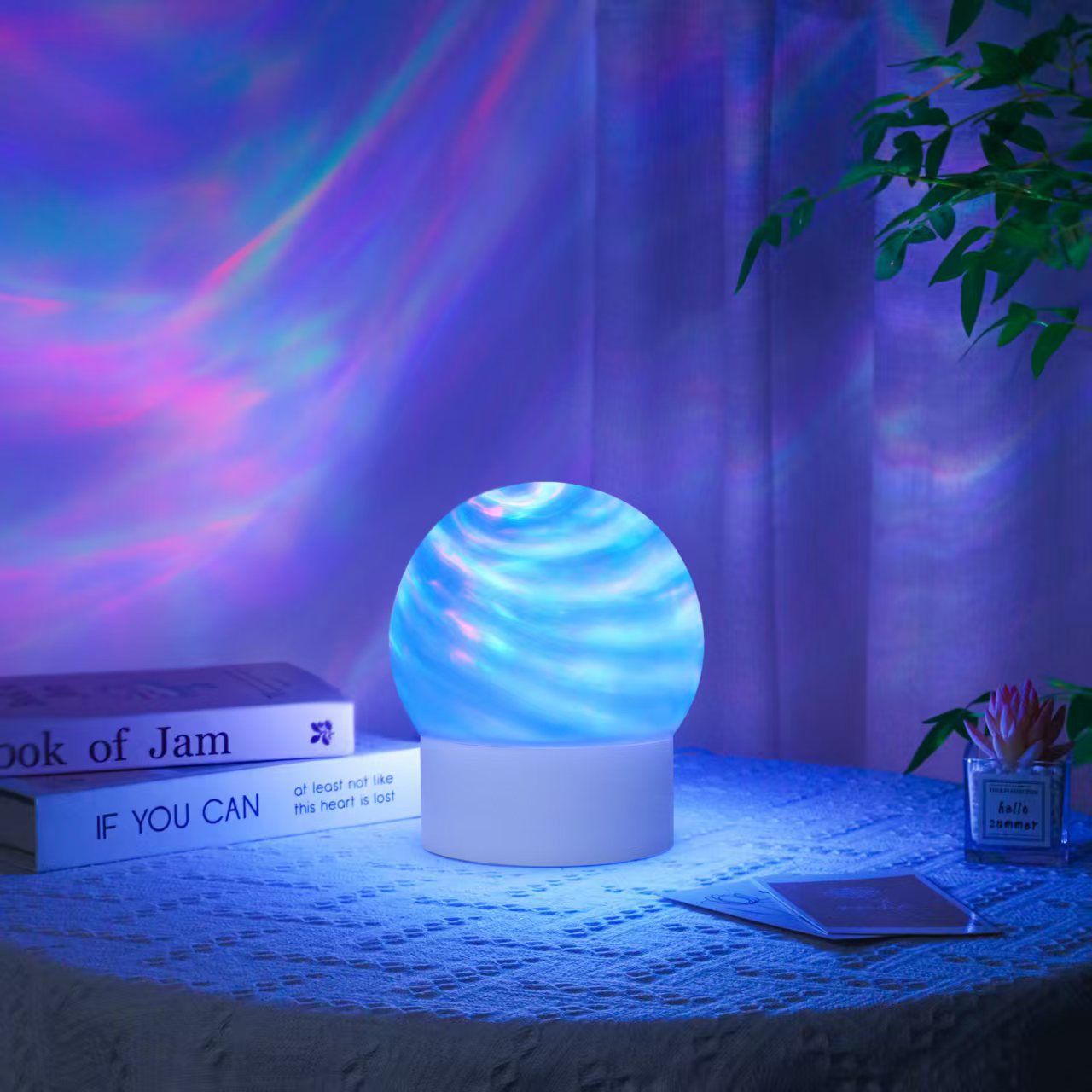Cross-border planet light, projection light, rotating galaxy, Milky Way starry sky light, children's room, Northern Lights, bar, creative planet light
