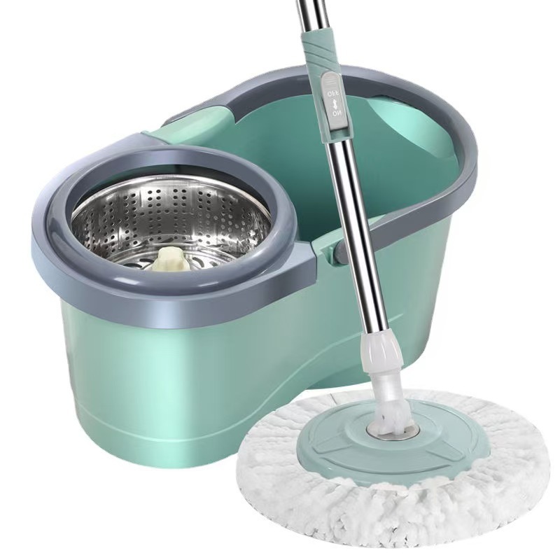 Hand-free 8-speed mop set, floor mop bucket, rotating mop, mop bucket, household one-mop and spin-dry mop wholesale