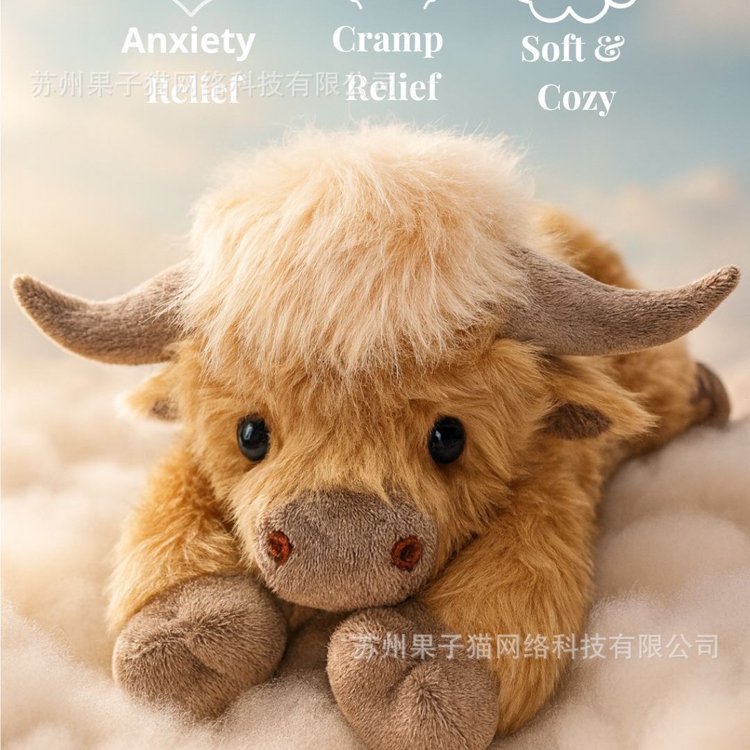 Cross-border highland Cow in stock new style Hishland cow Plush highland cow pocket Plush toy