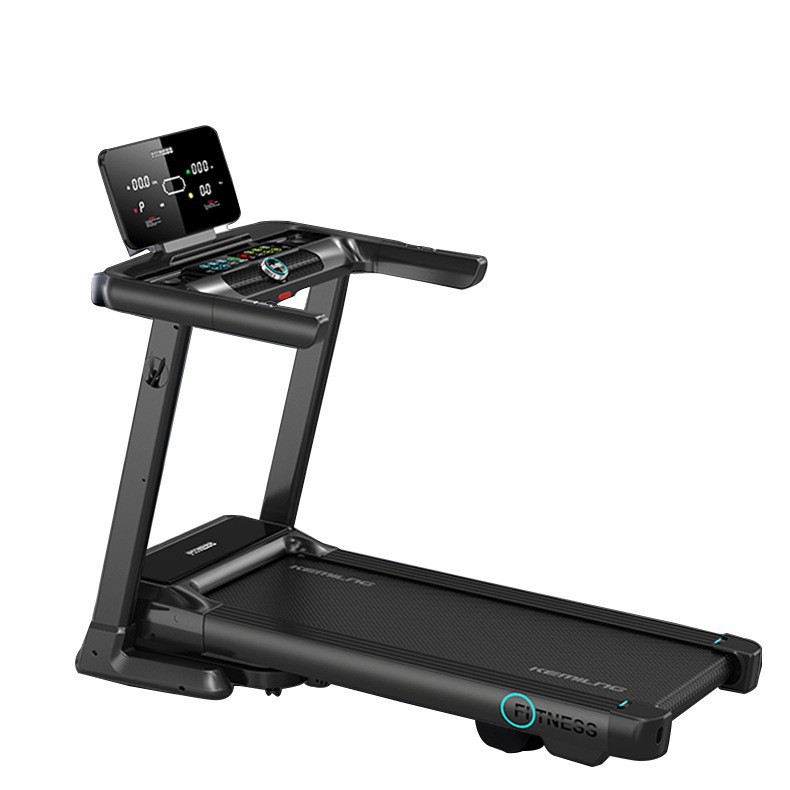Home electric treadmill, foldable, silent, shock-absorbing, multi-functional fitness equipment, cross-border gym export