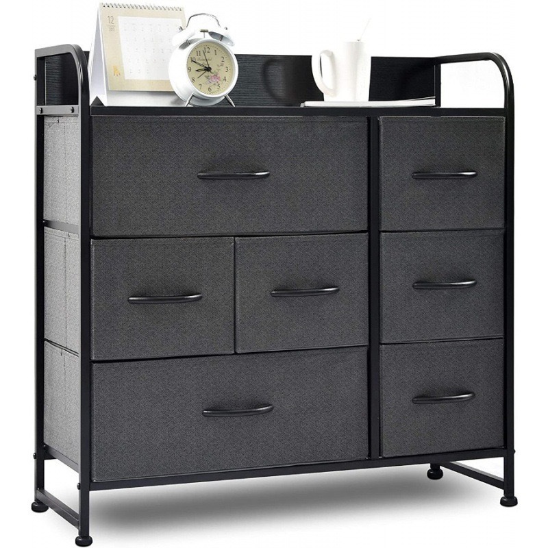 Cross-border non-woven iron drawer-style multi-layer combination storage cabinet for living room, bedroom, and bathroom.