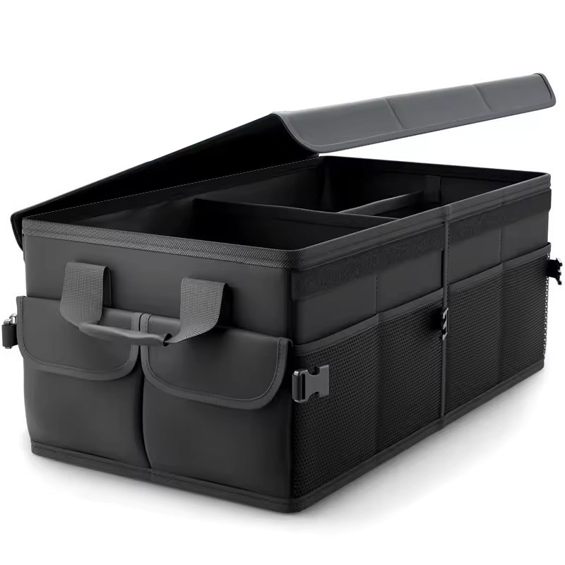 Car storage box/organizer for trunk and interior.