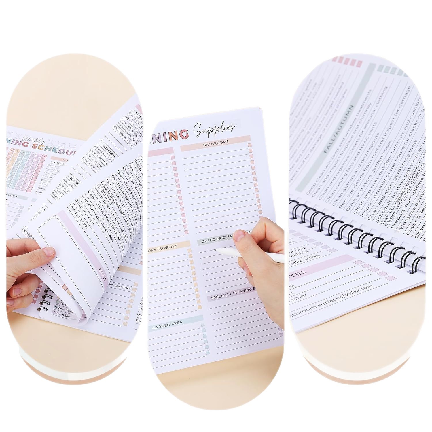 Cross-border household cleaning schedule, annual cleaning checklist, reusable ADHD daily goals