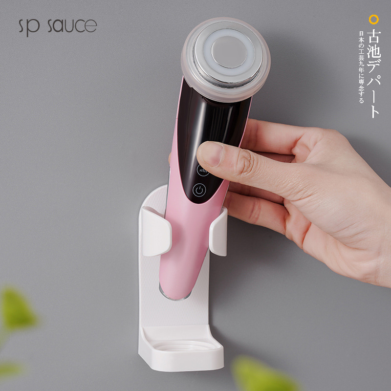 SP SAUCE Electric Shaver Holder Wall-Mounted Bathroom Storage Rack (No Drill Required)
