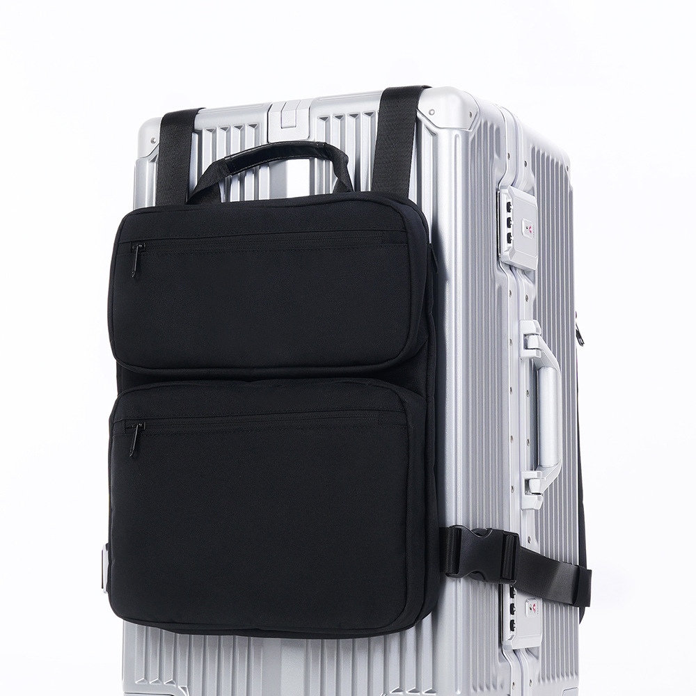 External business laptop bag with expandable capacity, men's business travel and commuting backpack, lightweight handbag