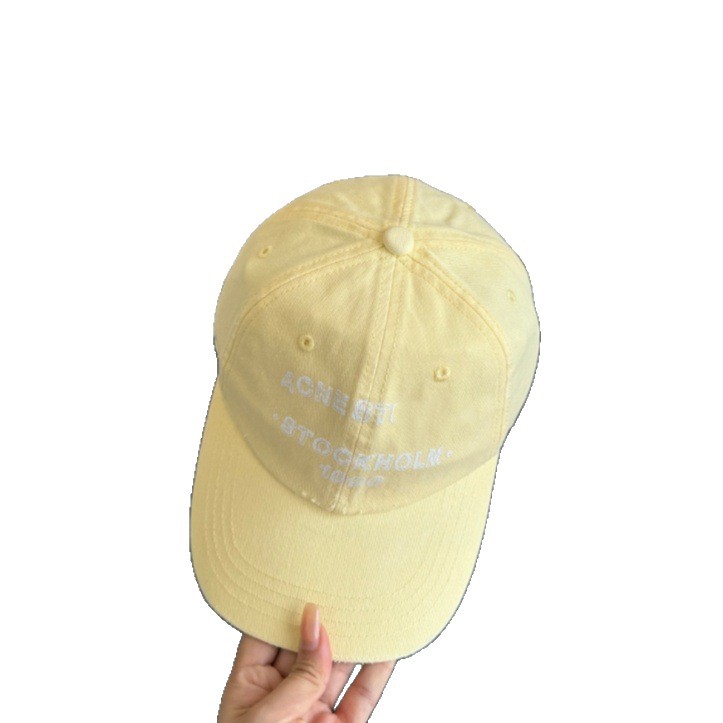 High-end popular washed retro distressed AC1996 letter embroidered baseball cap for women, summer hat, sunshade, duckbill cap for men.