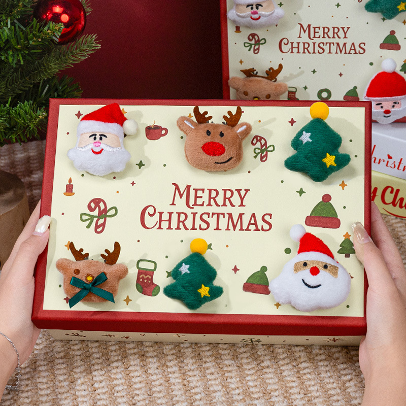 New Christmas gift packaging box, large scarf, insulated cup packaging box, Christmas Eve top and bottom cover apple box