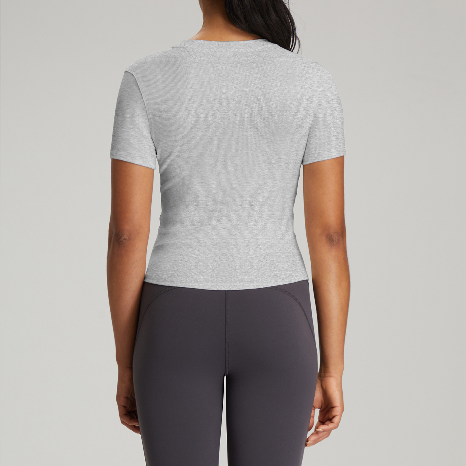 Athena Lulu Henley Short-Sleeve Women's Modal Ribbed Button-Up Breathable Yoga T-Shirt