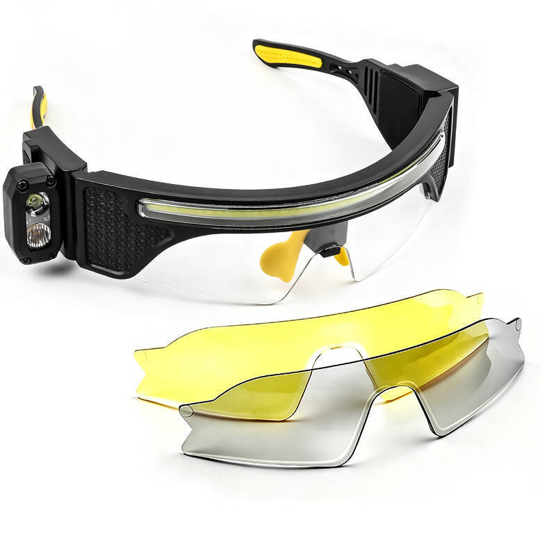 Induction headlight, long-lasting lithium battery, outdoor cycling and running glasses light, portable, compact and multi-functional labor protection work light