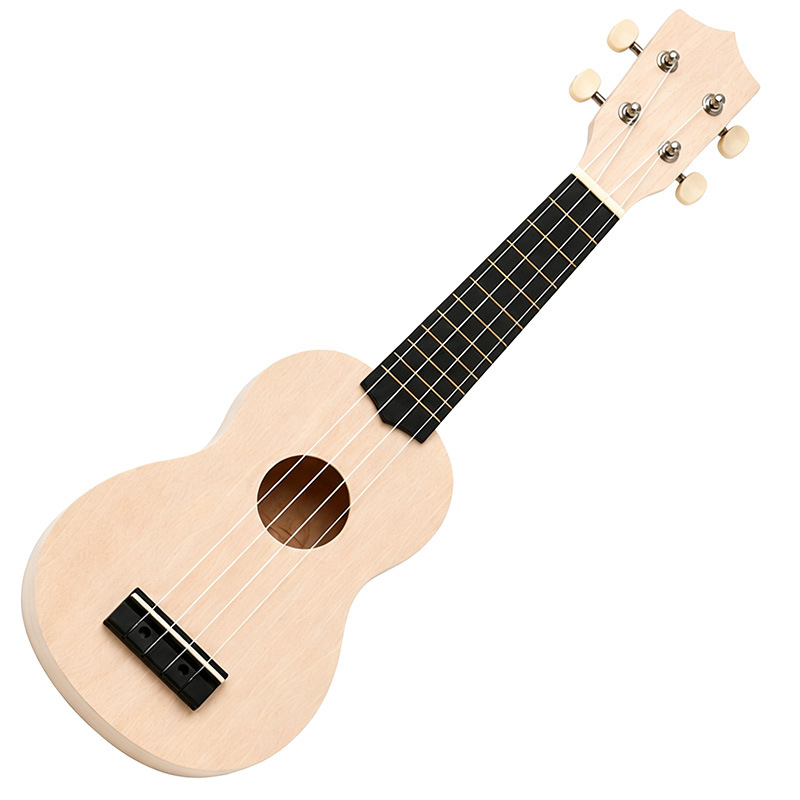 21-inch assembled ukulele, a creative gift for parents and children, a musical instrument toy, a blank painted four-string mini guitar, and related merchandise.