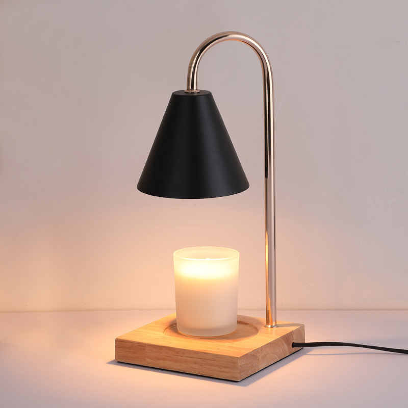 Ambient Light, Creative Gift, Aromatherapy Lamp, Lifting Candle Lamp, Bedside Ornament, Nordic Wooden Table Lamp, Candle Lamp, Night Light