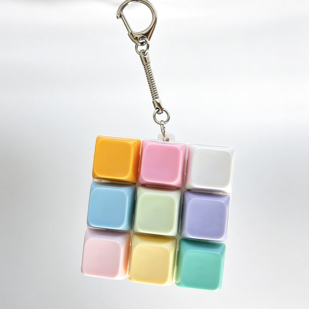 Cross-border best-selling stress-relieving 4-button high-appearation-level key fingertip press kneading fun pendant creative stress-relieving play