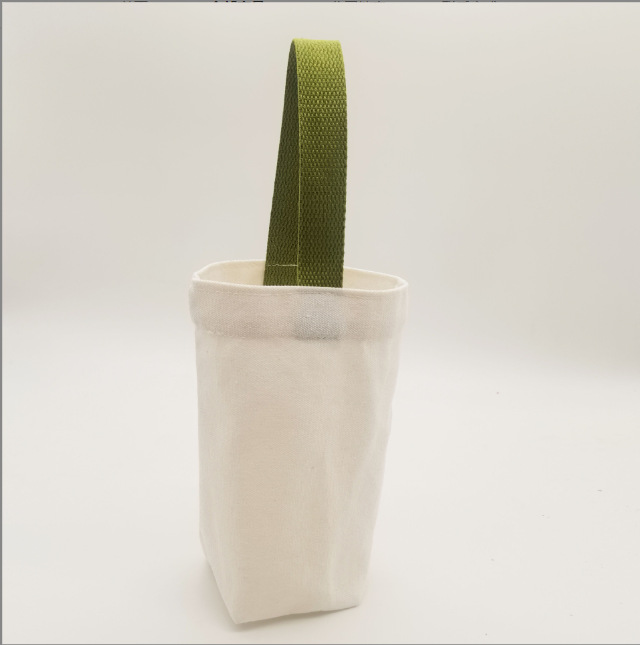 DIY Milk Tea Tote Bag, Blank Eco-friendly INS Style Water Bottle Sleeve, Portable Simple Coffee Canvas Tote Bag